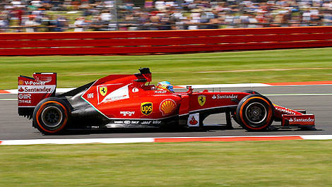 F1 Fernando Alonso Ferrari F14 T Silverstone