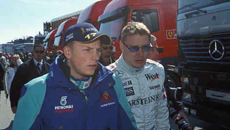 Kimi Raikkonen and Mika Hakkinen, 2001