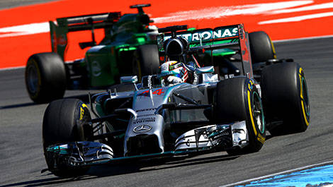 2014 German GP F1 Lewis Hamilton, Mercedes AMG
