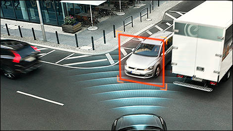 Auto brake at intersections City Safety