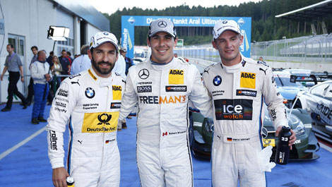 Timo Glock, Robert Wickens, Marco Wittmann DTM Spielberg