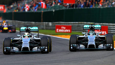 Lewis Hamilton Nico Rosberg F1 Belgian Grand Prix