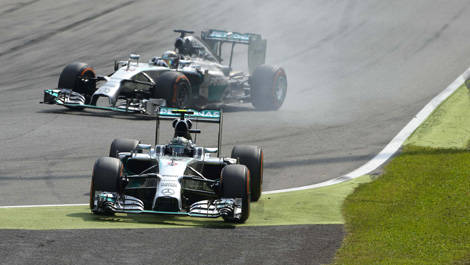 Nico Rosberg Lewis Hamilton Mercedes W05
