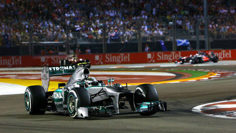 Lewis Hamilton, Mercedes W04 Singapour