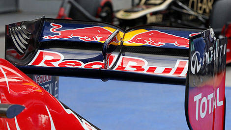 F1 Red Bull DRS rear wing