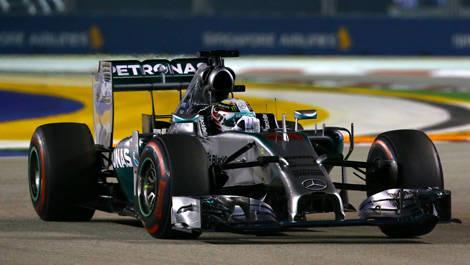Lewis Hamilton, Mercedes W05 Singapore Grand Prix F1