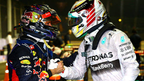 Sebastian Vettel Lewis Hamilton F1 Singapore Grand Prix