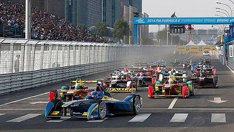 FIA Formula E start Beijing China