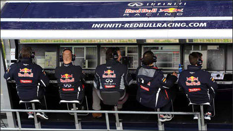 F1 Red Bull Racing pitwall