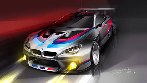 Artist's view of the BMW M6 GT3 (Image: BMW Motorsport)
