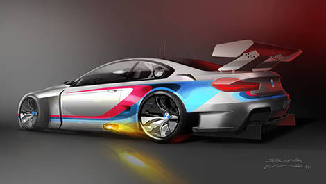 Artist's view of the BMW M6 GT3 (Image: BMW Motorsport)