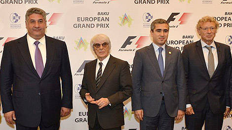 F1 Baku Grand Prix Bernie Ecclestone Hermann Tilke 