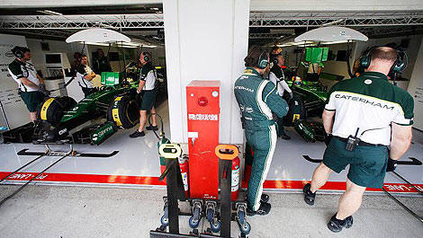 F1 Caterham stand