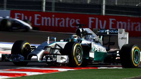 Lewis Hamilton, Mercedes W05 Sochi Russia F1