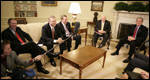Rencontre entre le trio de Détroit et le président Bush