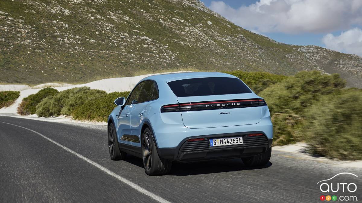 Porsche Macan EV 2025, sur la route