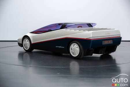 The Honda HP-X concept, three-quarters rear