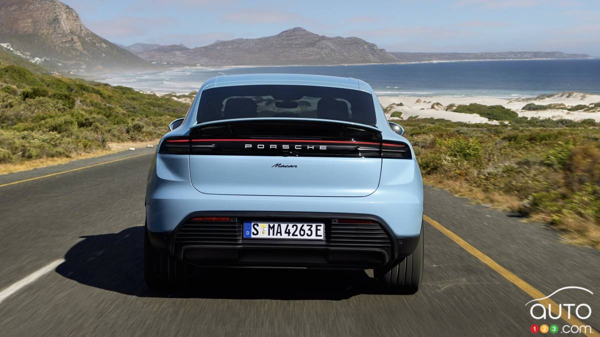 Porsche Macan électrique 2025, arrière