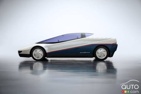 The Honda HP-X concept, profile