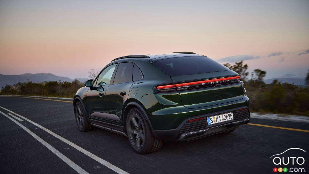 Porsche Macan 4S 2025, trois quarts arrière