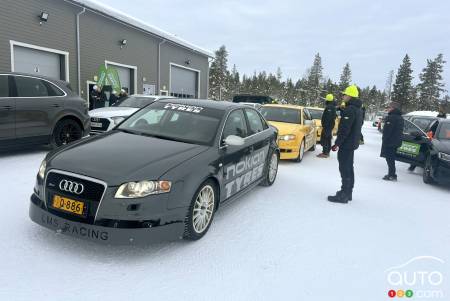 Nokian avait nolisé des Audi à traction intégrale pour les essais.