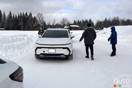 Le nouveau pneu a aussi été testé avec des véhicules électriques de Chevrolet.