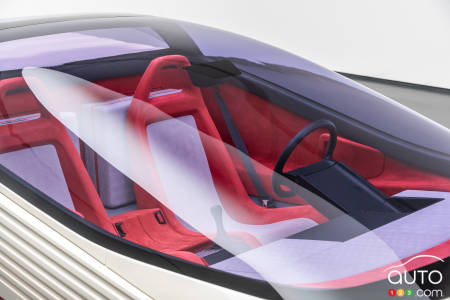 The Honda HP-X concept, interior