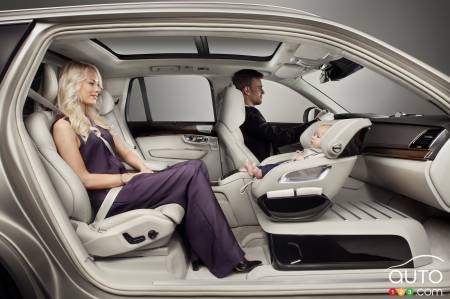 Siège d'auto concept pour le Volvo XC90 Excellence