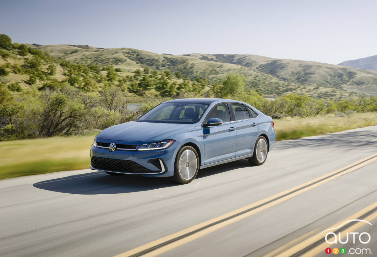 2025 Volkswagen Jetta, on the road