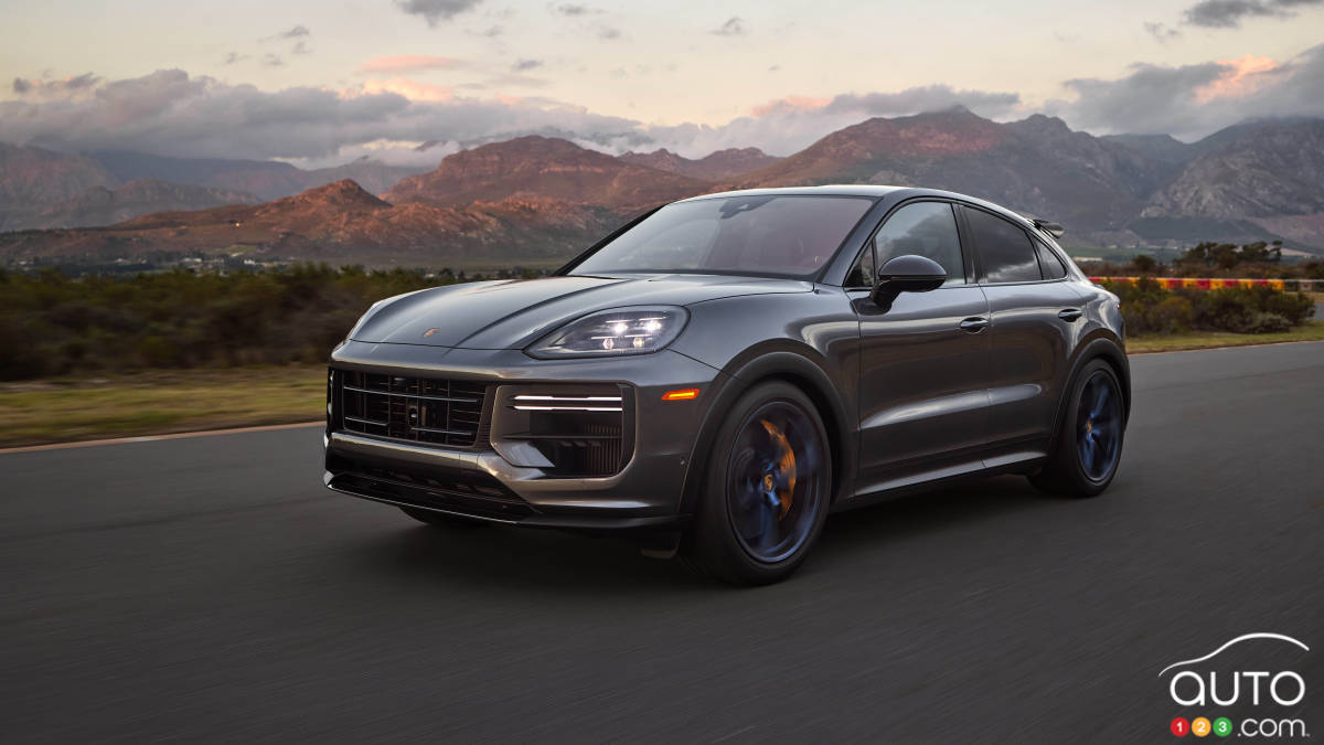 2024 Porsche Cayenne GT Turbo, on the road