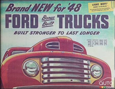 Brochure pour le premier Ford Série F, 1948