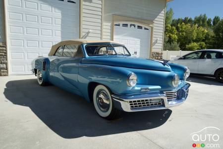 Tucker 48 décapotable, trois quarts avant