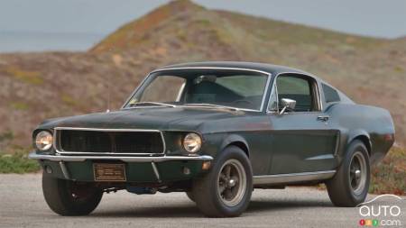 The Ford Mustang used in the Bullitt movie, in 2019