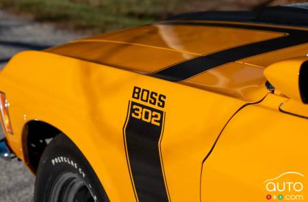 Boss 302 badging on the 1970 Ford Mustang Boss 302