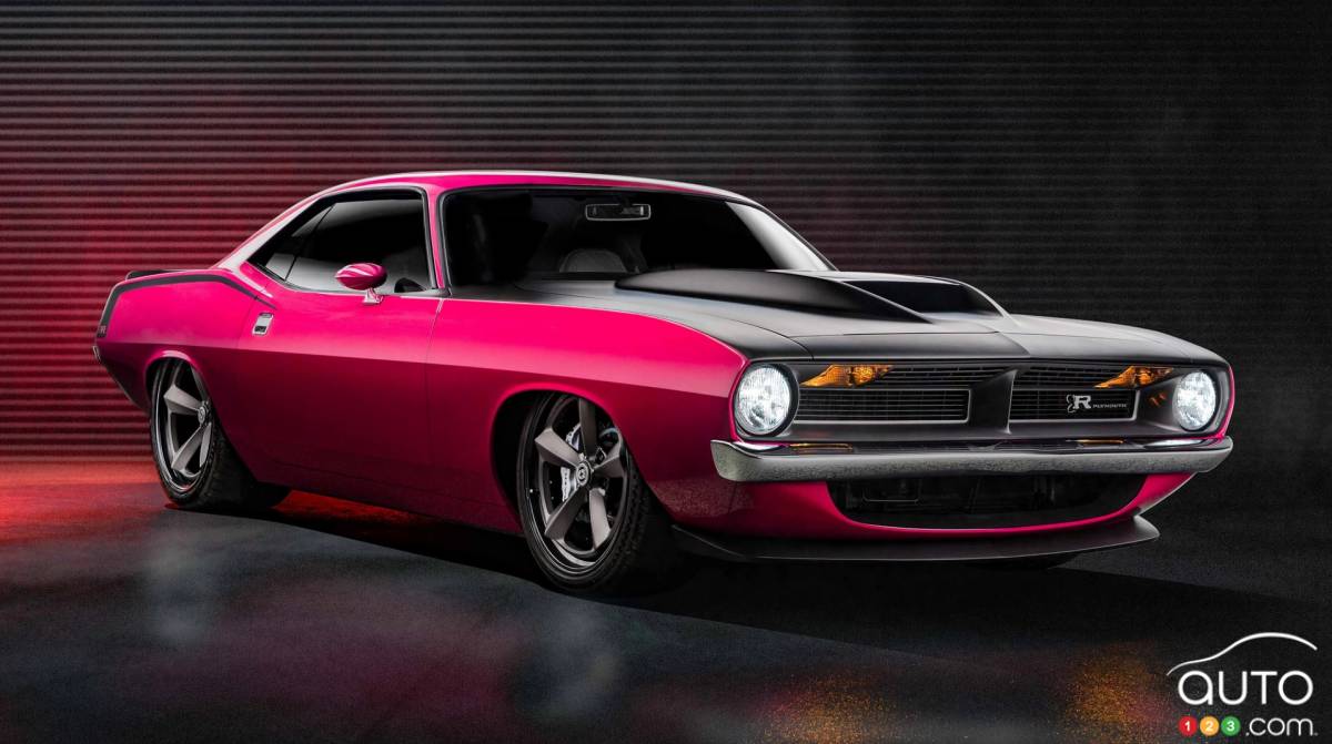 La Plymouth Barracuda Infected, trois quarts avant