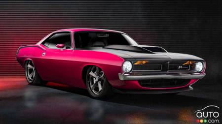 The Plymouth Barracuda Infected, three-quarters front