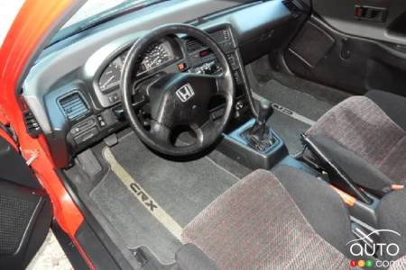 Honda CRX Si 1990, intérieur