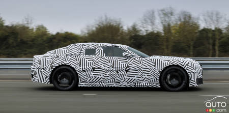 Le concept Type 00 de Jaguar, lors l'essais