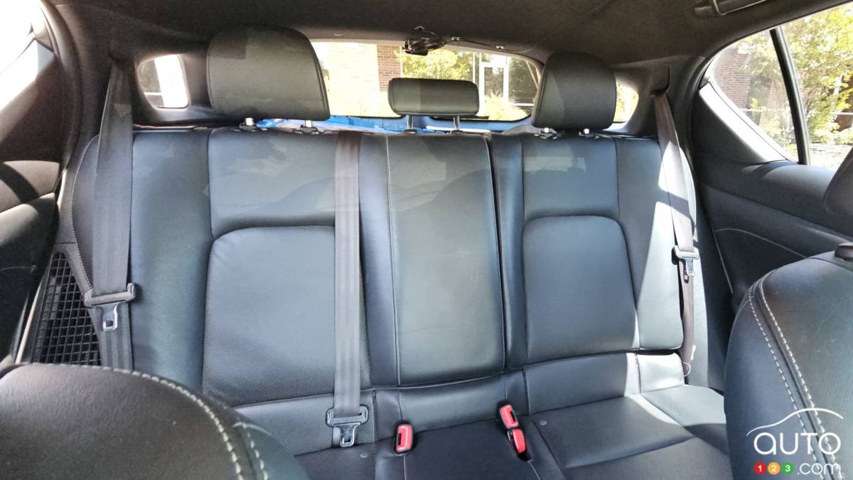 La Lexus CT 200h 2014, deuxième rangée