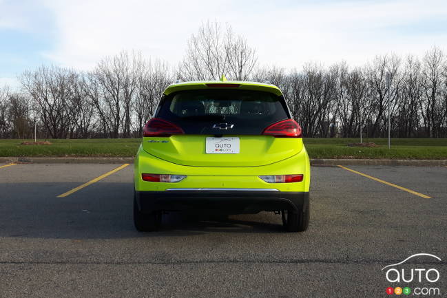 A Chevrolet Bolt, parked (free)