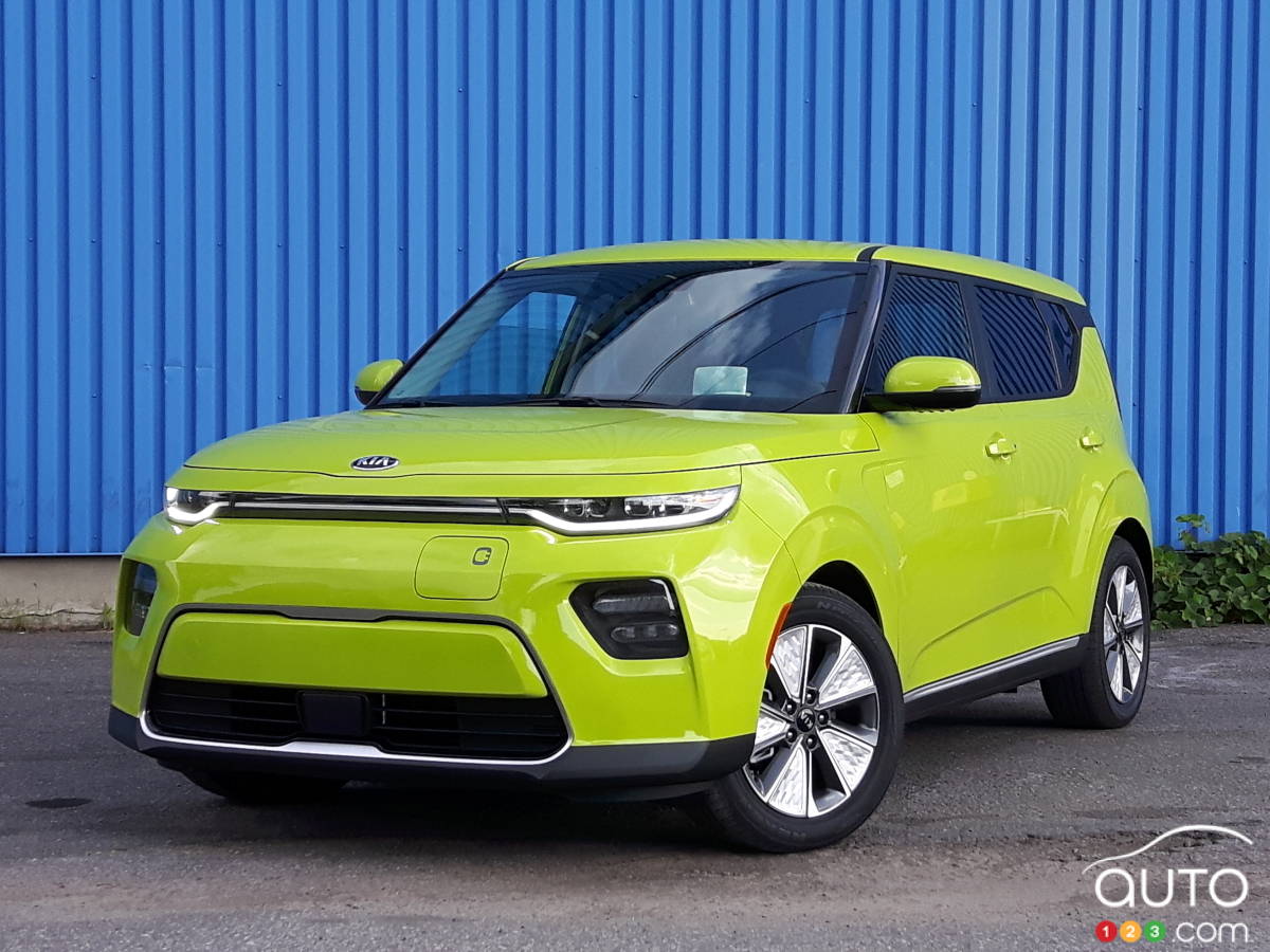 Kia Soul EV 2020, trois quarts avant