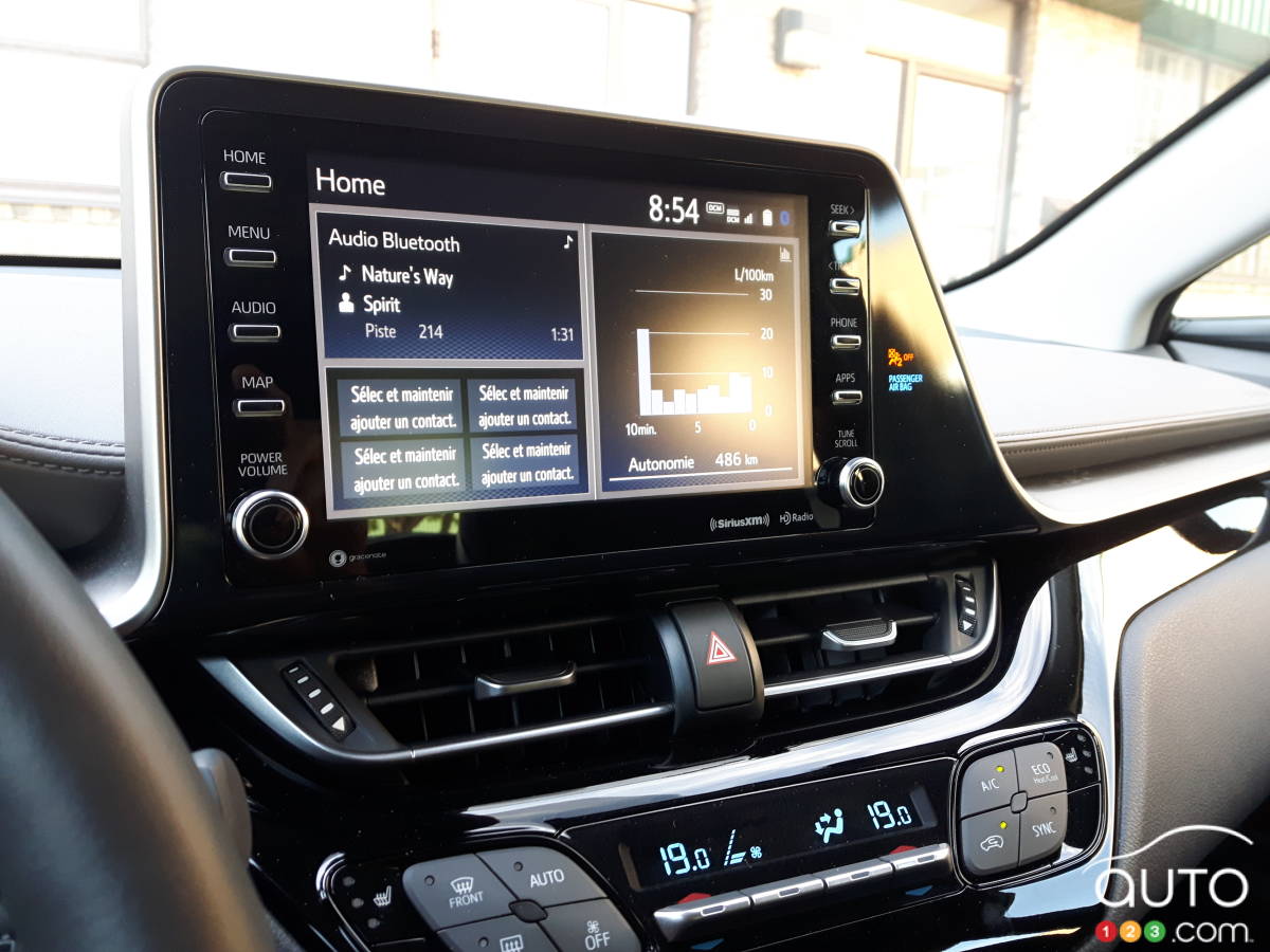 Toyota C-HR 2020, écran