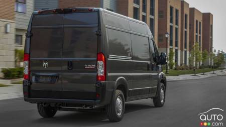 2022 Ram ProMaster, three-quarters rear