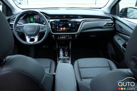 L'intérieur du Chevrolet Bolt EUV 2023