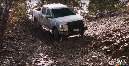 Ford Ranger 2023, en pente