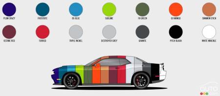 2023 Dodge Challenger, colour choices, fig. 2