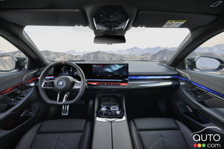 Interior of BMW i5 5 Series