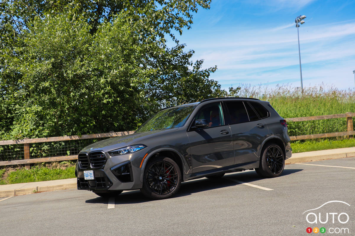 BMW X5M Competition 2024, trois quarts avant