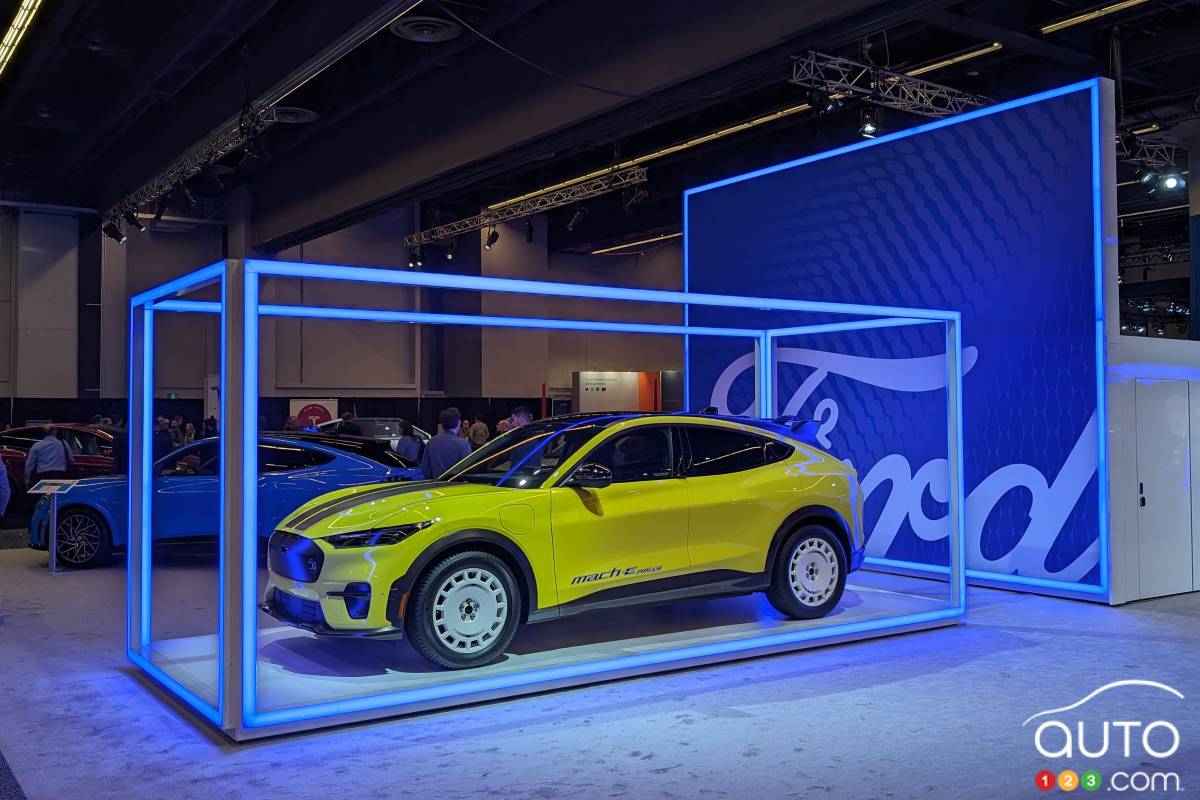 Le Ford Mustang Mach-E, au Salon de l'auto de Montréal