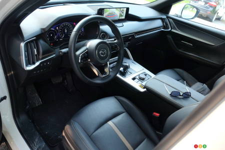 Interior of the 2024 Mazda CX-90 PHEV